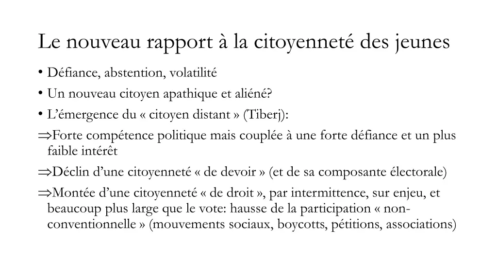 le nouveau rapport la citoyennet des jeunes