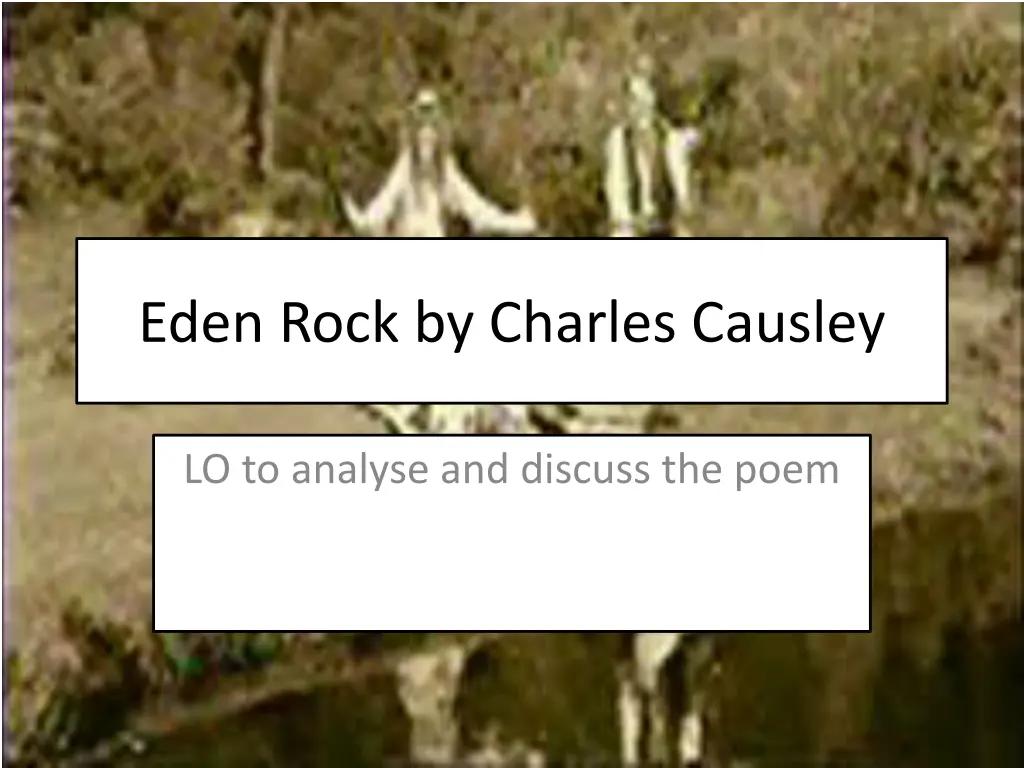eden rock by charles causley