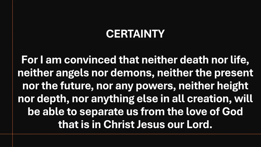 certainty 1