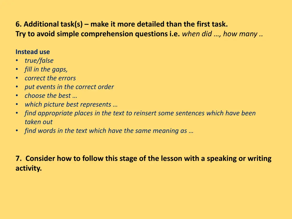 6 additional task s make it more detailed than