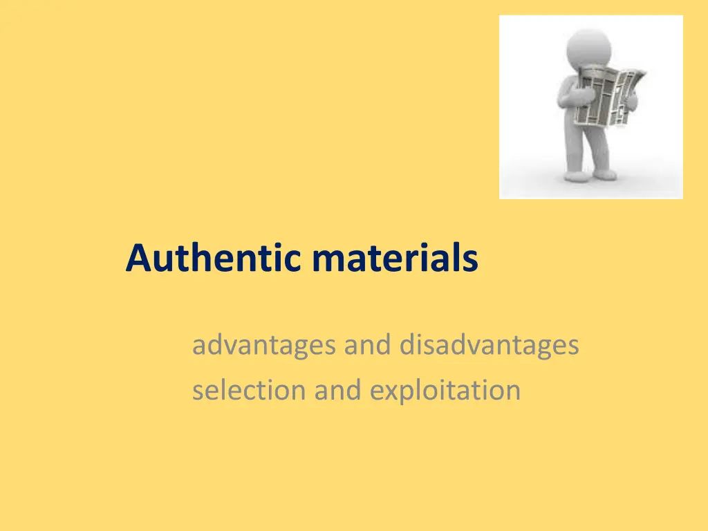 authentic materials