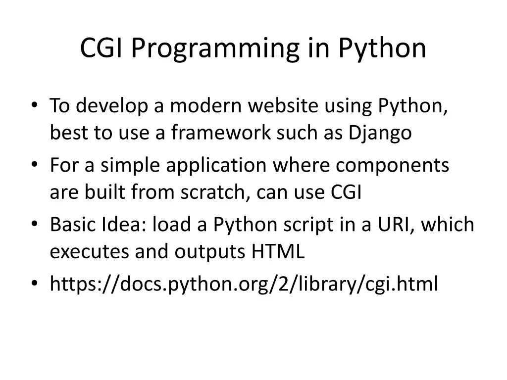 cgi programming in python