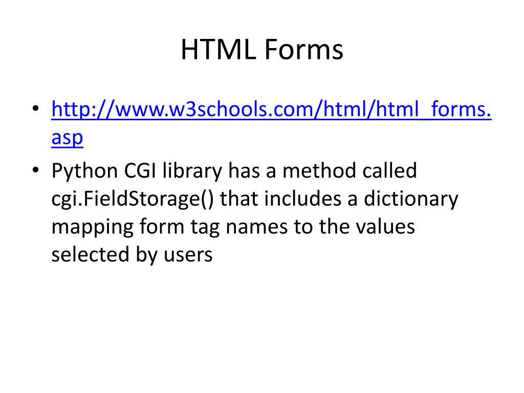 html forms
