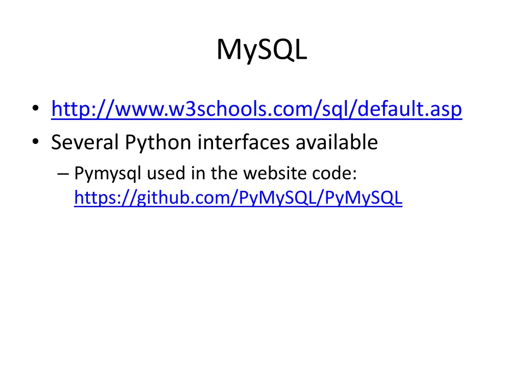 mysql