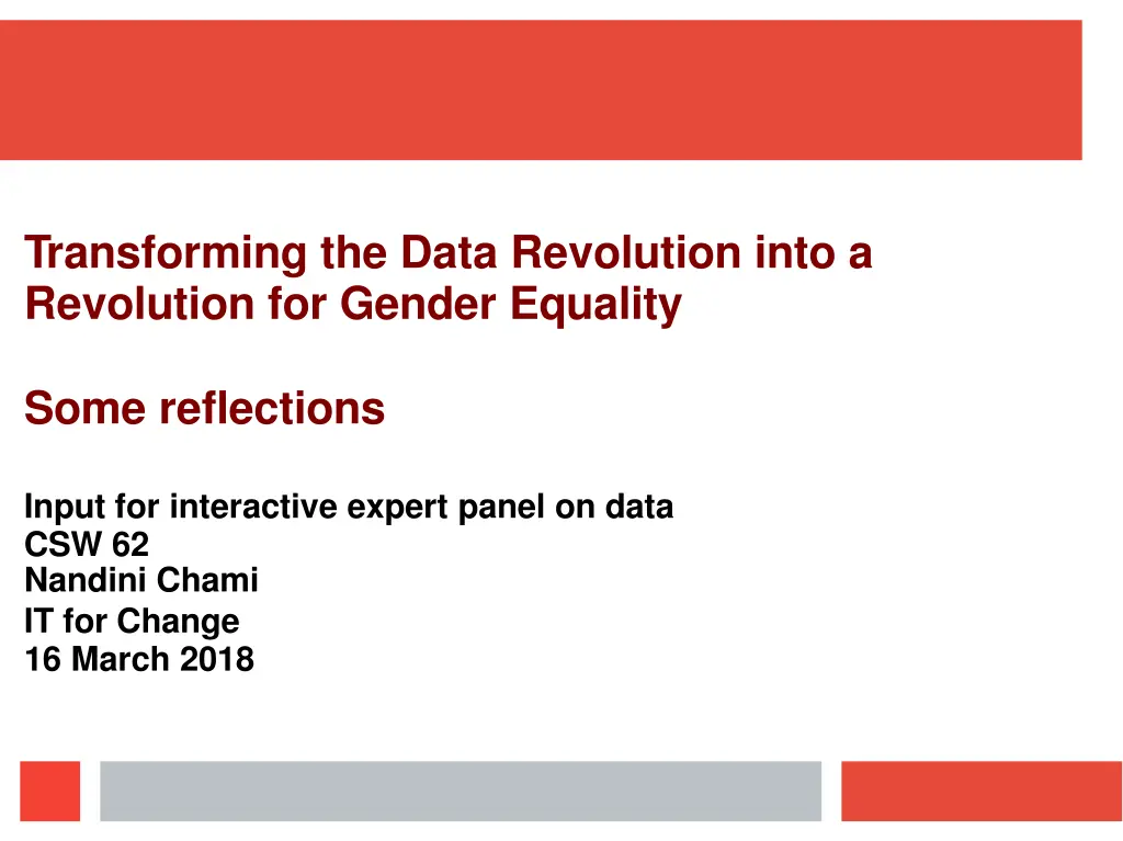 transforming the data revolution into