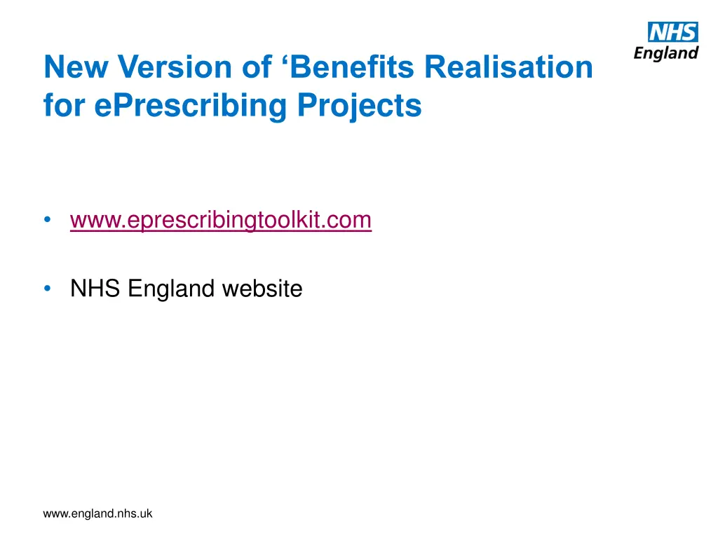 new version of benefits realisation