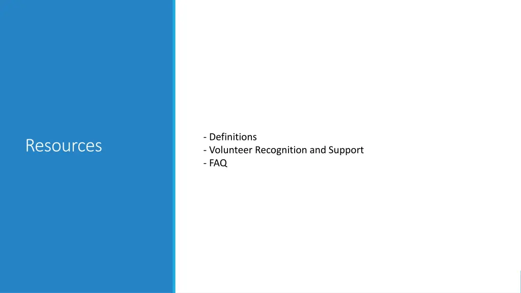 definitions volunteer recognition and support faq