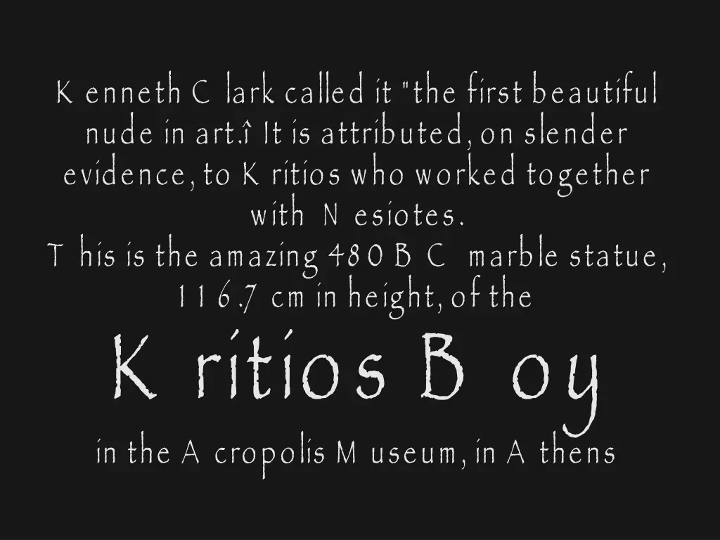 k enneth c lark called it the first beautiful