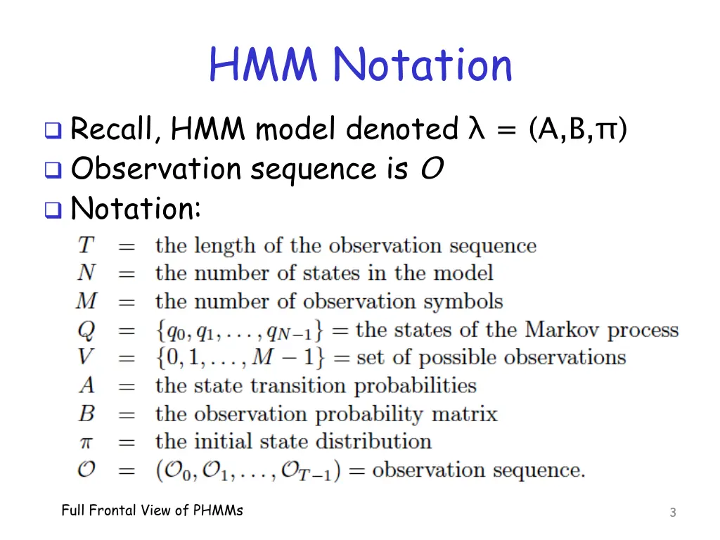 hmm notation