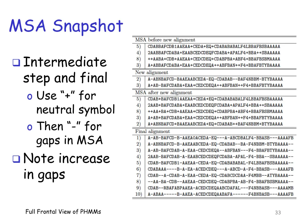 msa snapshot