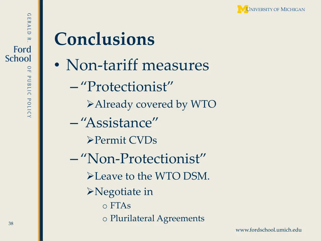 conclusions non tariff measures protectionist