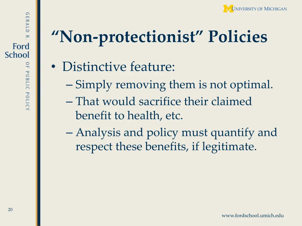 non protectionist policies 2