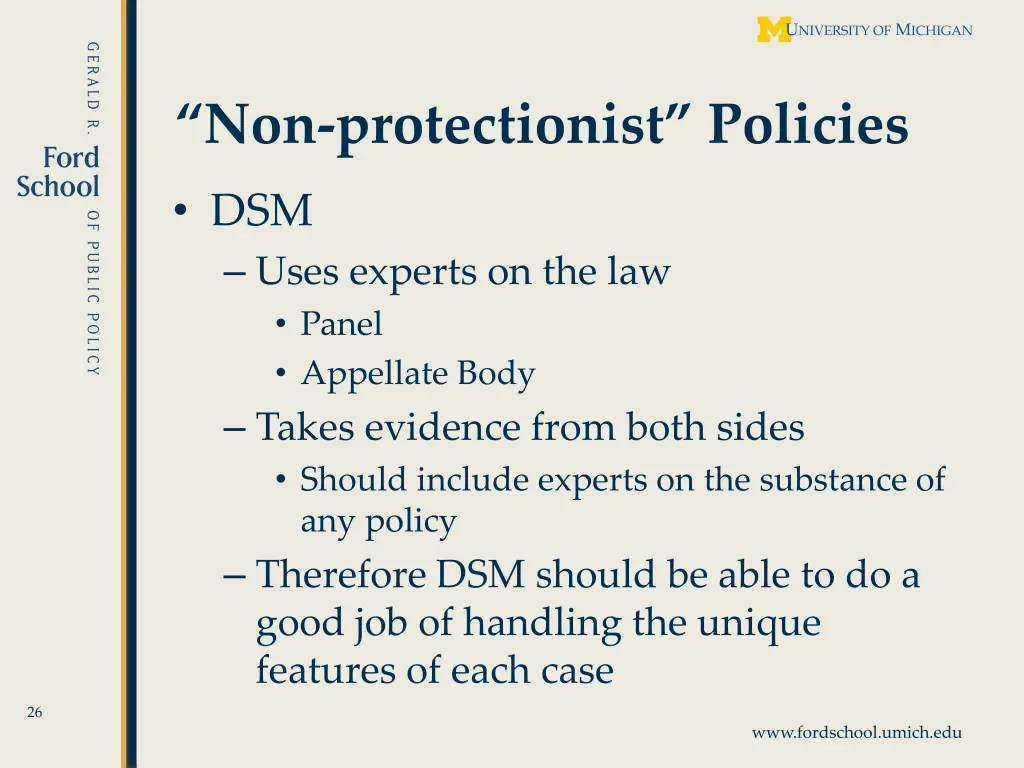 non protectionist policies 6