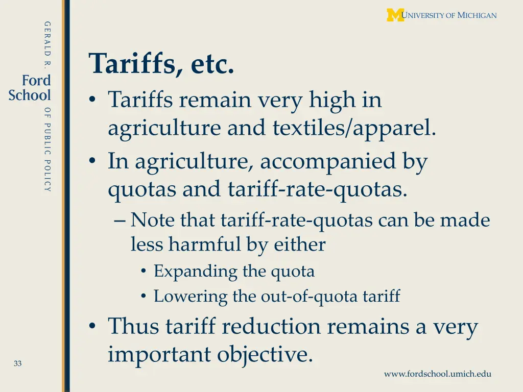 tariffs etc tariffs remain very high