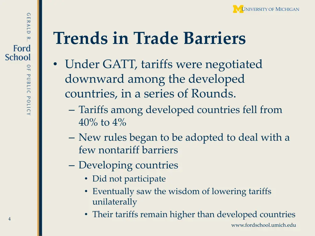 trends in trade barriers 2