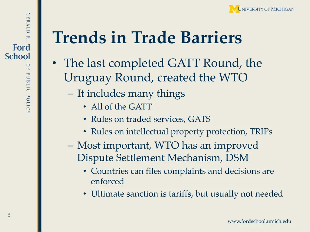trends in trade barriers 3