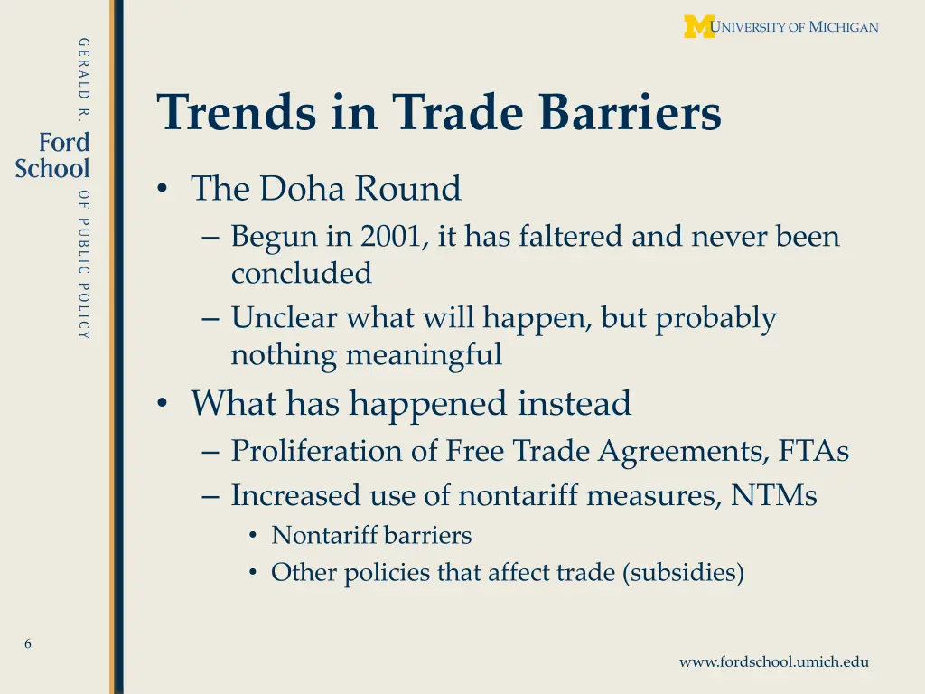 trends in trade barriers 4
