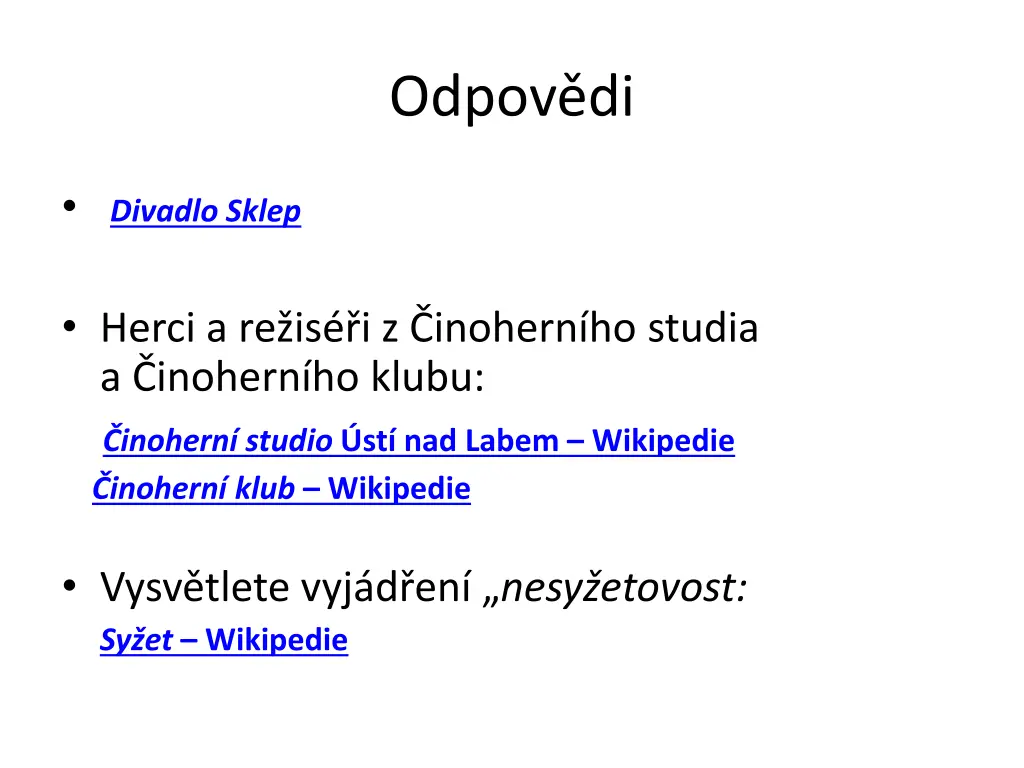 odpov di