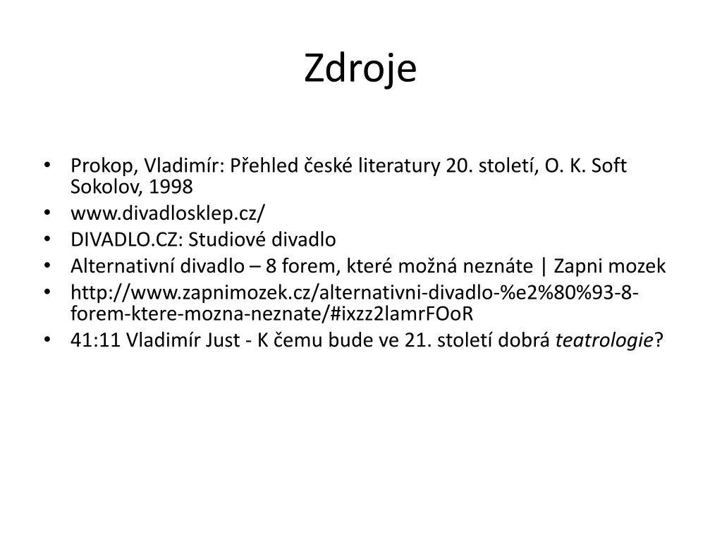 zdroje