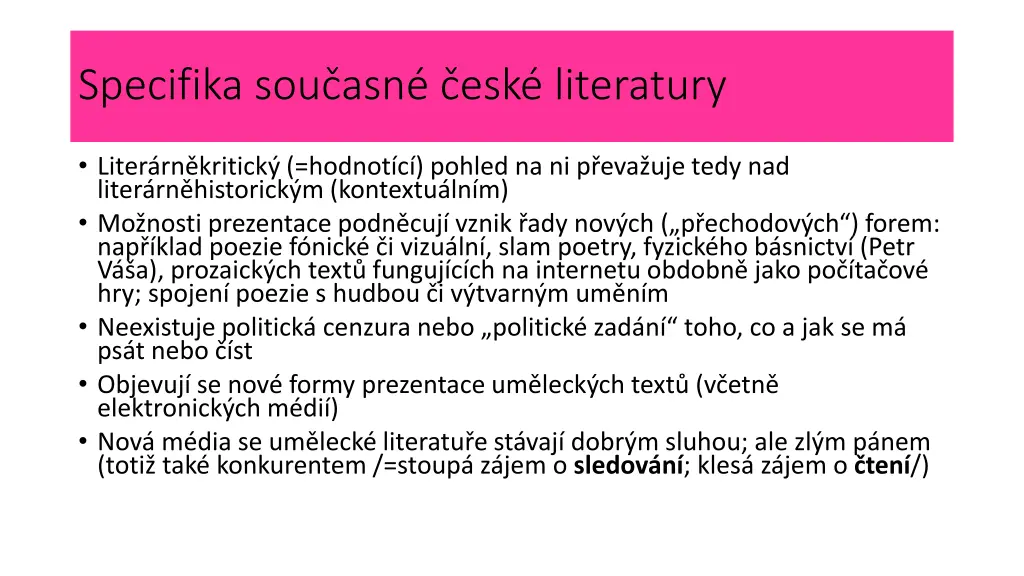 specifika sou asn esk literatury