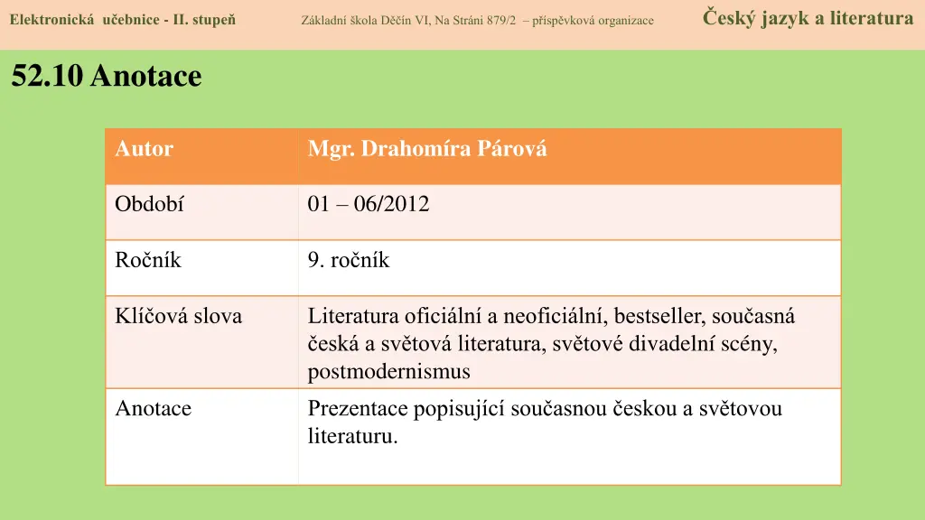 elektronick u ebnice ii stupe z kladn kola 1