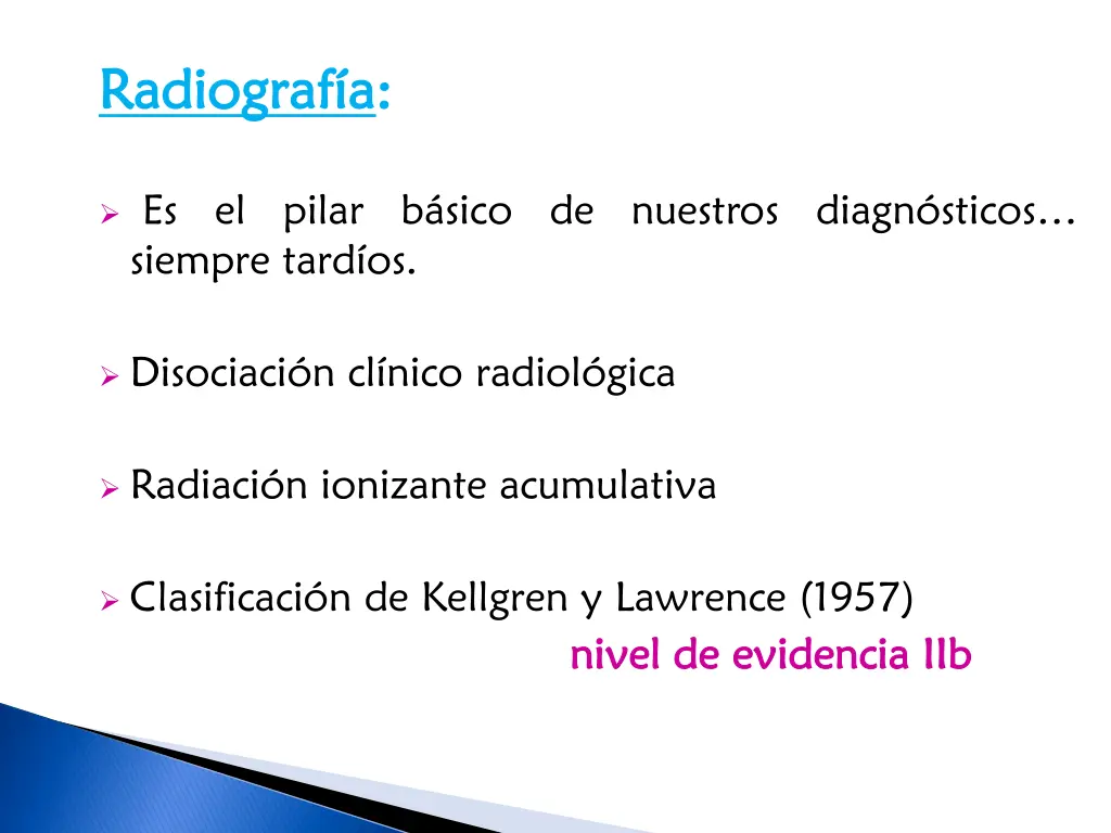 radiograf a radiograf a es el pilar b sico