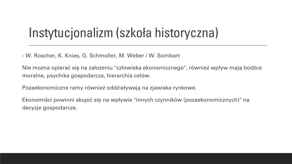instytucjonalizm szko a historyczna