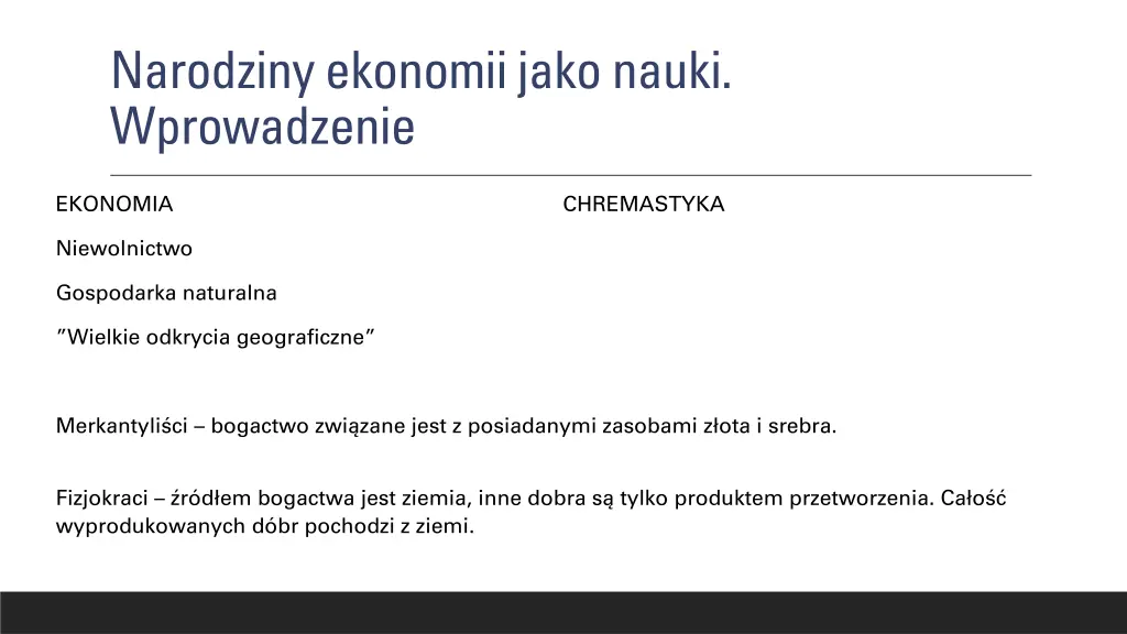 narodzinyekonomiijakonauki wprowadzenie