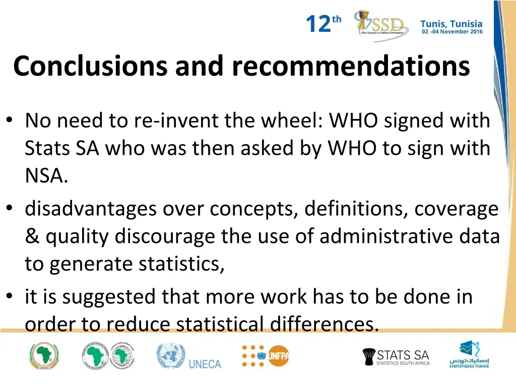 conclusions and recommendations