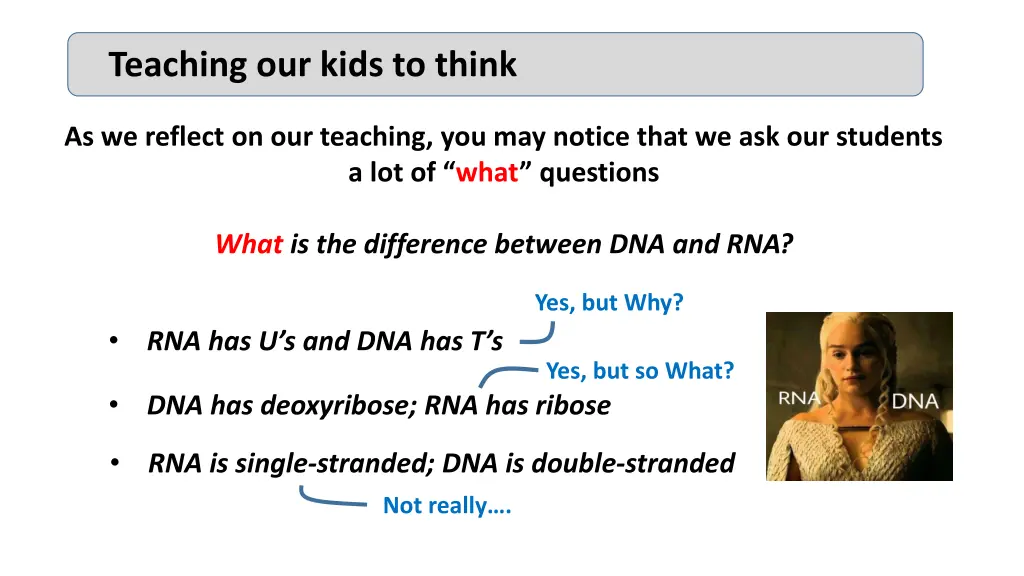 teaching our kids to think