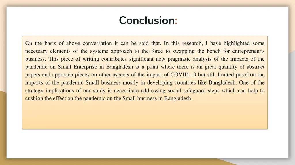 conclusion