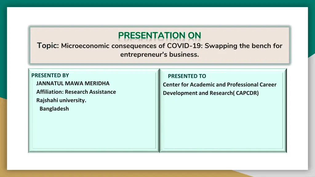 presentation on