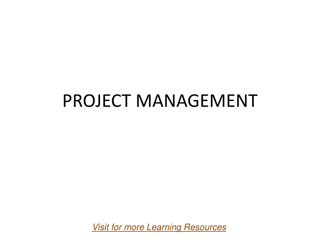project management