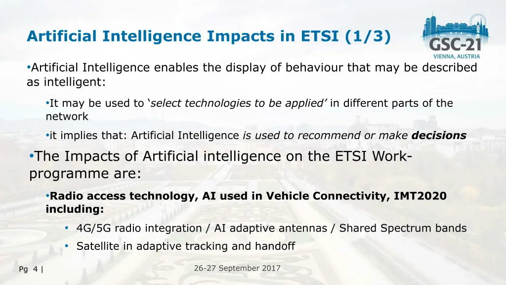 artificial intelligence impacts in etsi 1 3