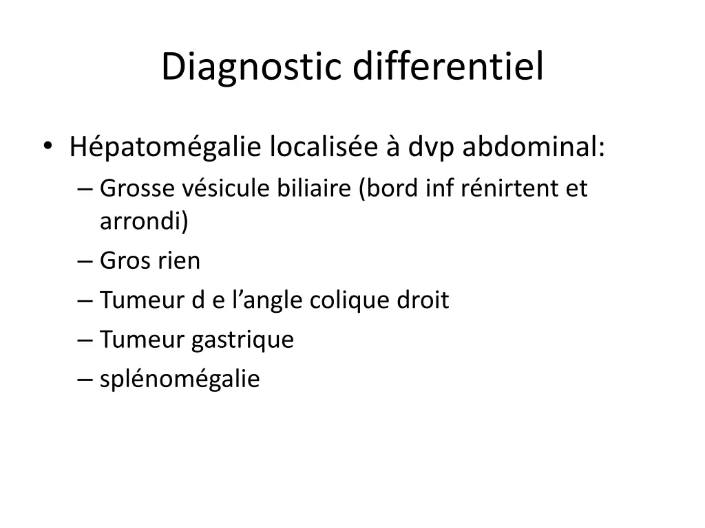 diagnostic differentiel