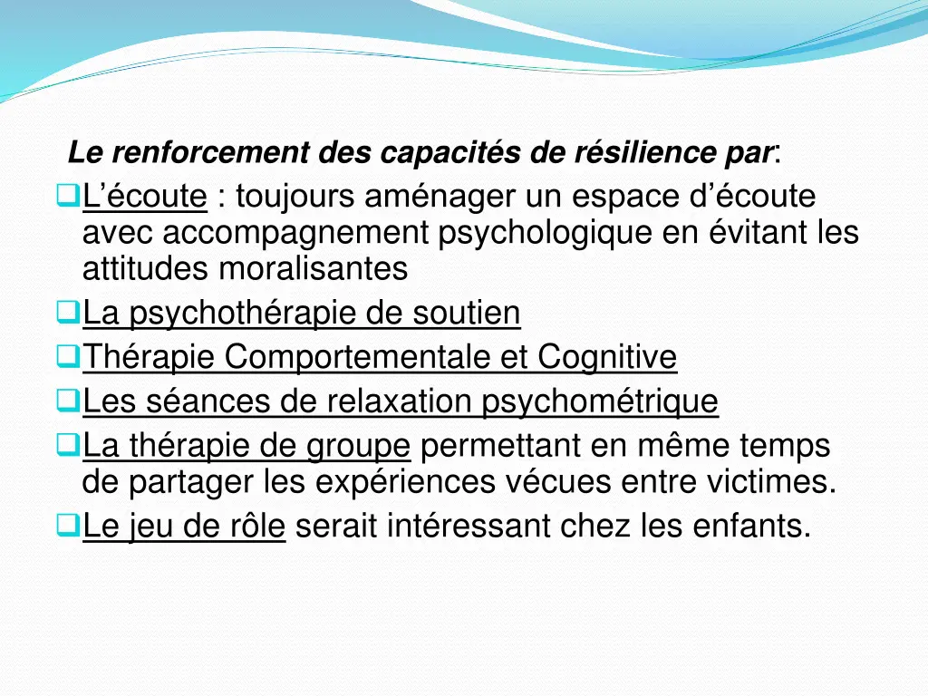 le renforcement des capacit s de r silience