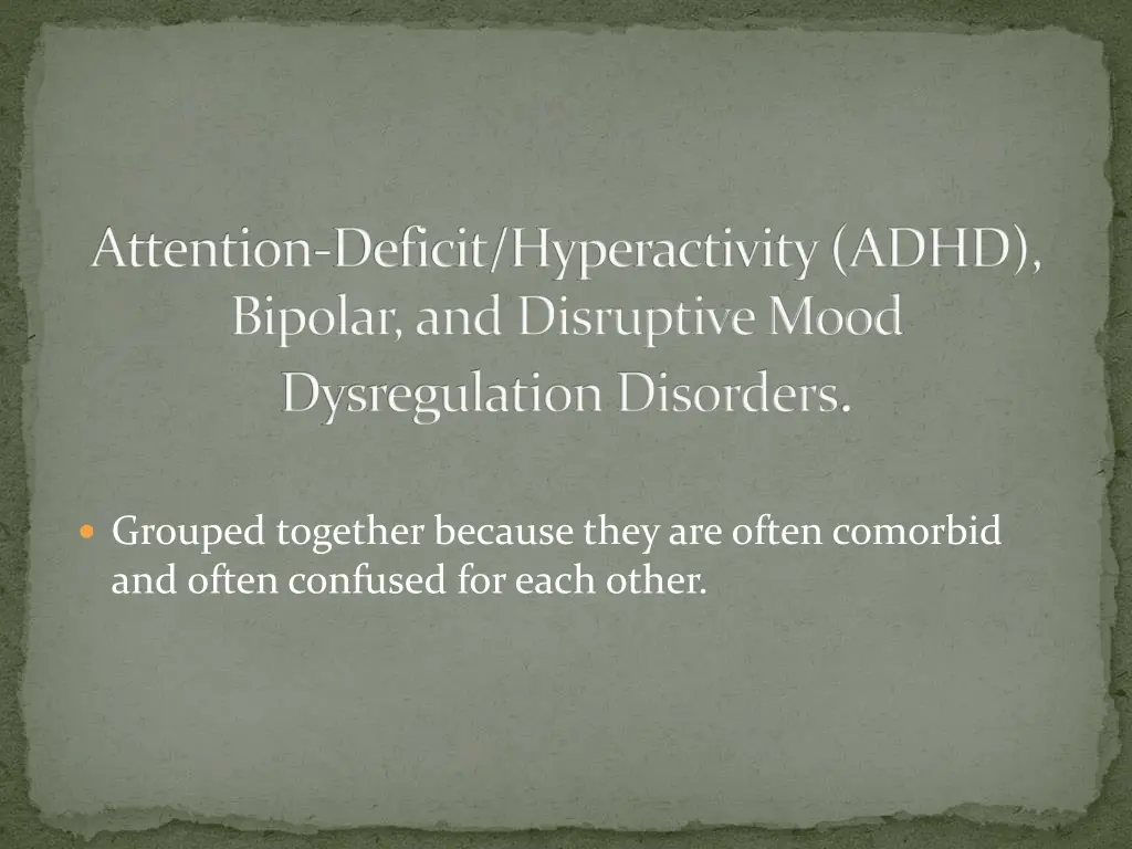 attention deficit hyperactivity adhd bipolar