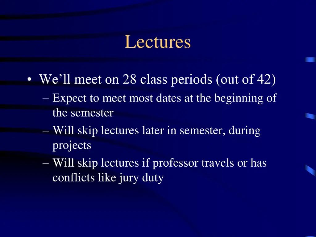 lectures