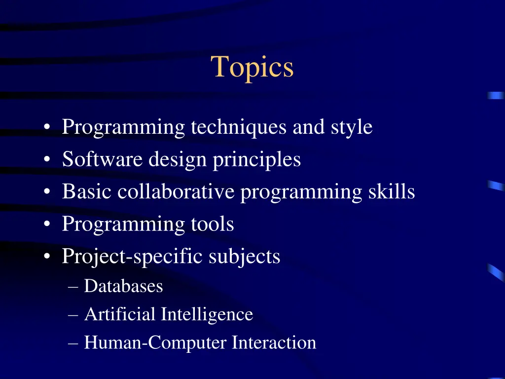 topics