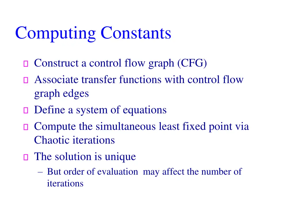computing constants