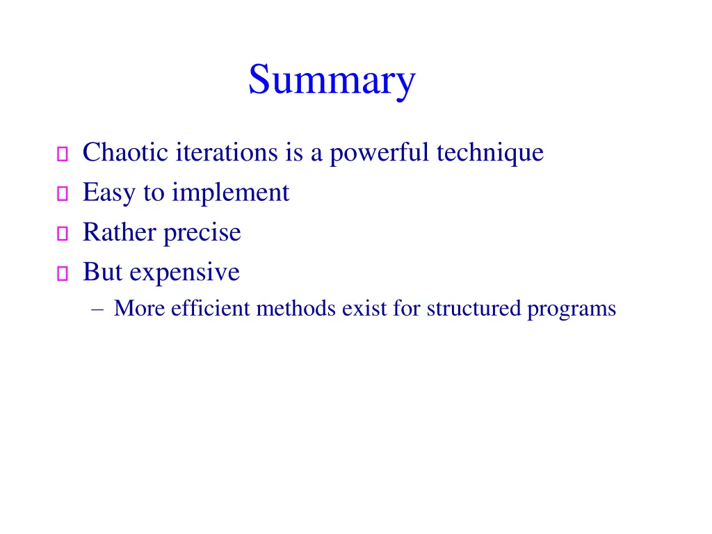 summary