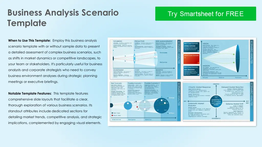 business analysis scenario template