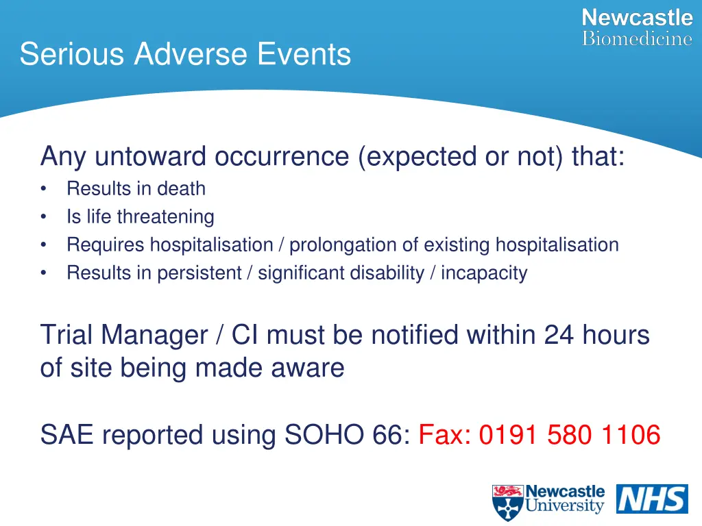 serious adverse events