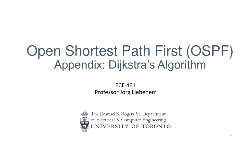 open shortest path first ospf appendix dijkstra