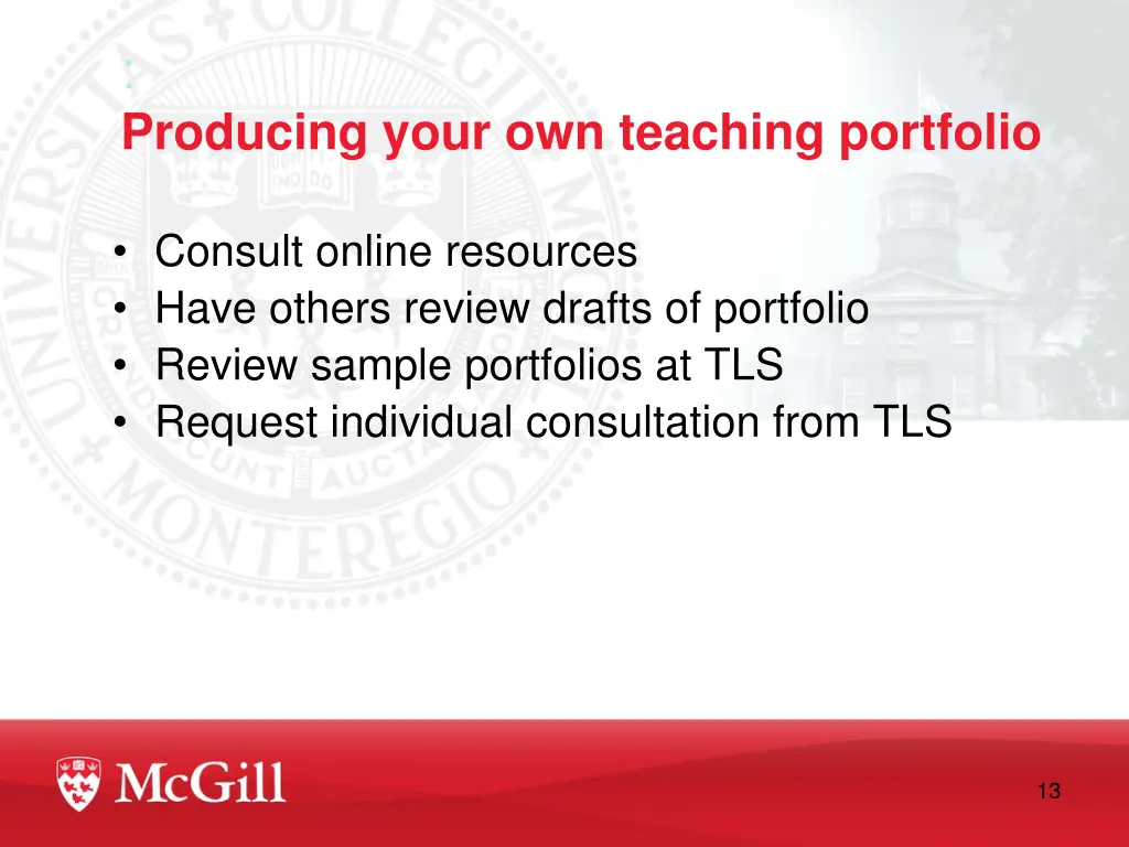producing your own teaching portfolio