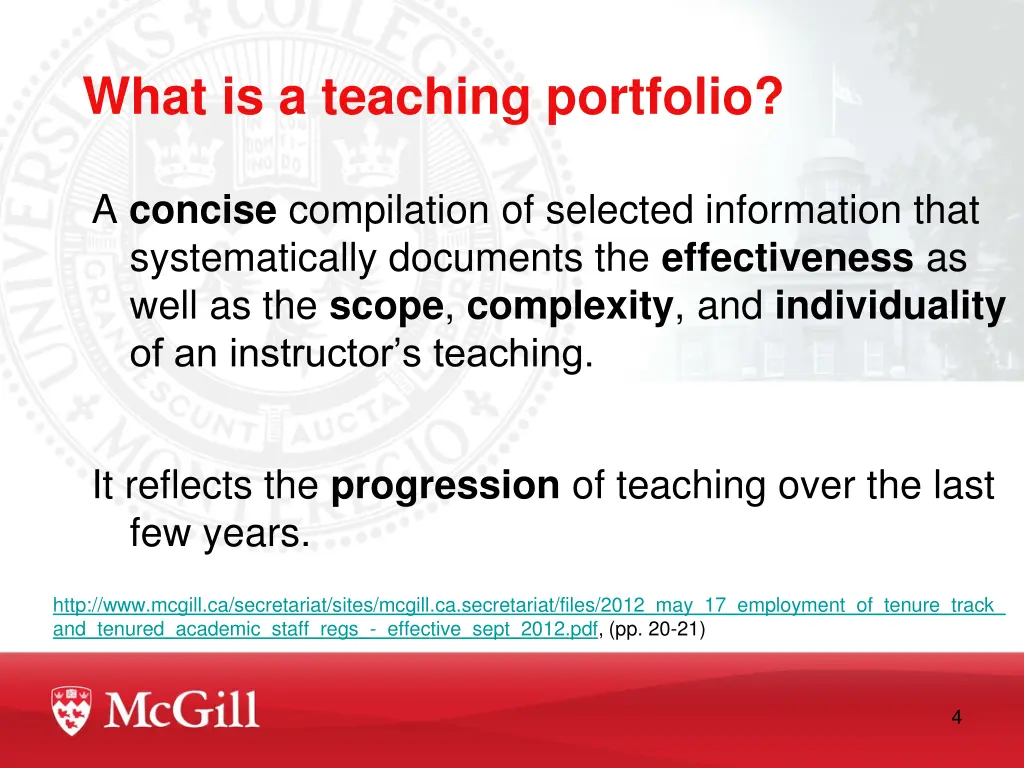 what is a teaching portfolio
