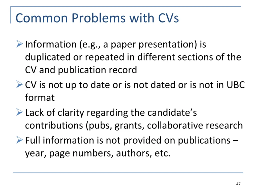 common problems with cvs