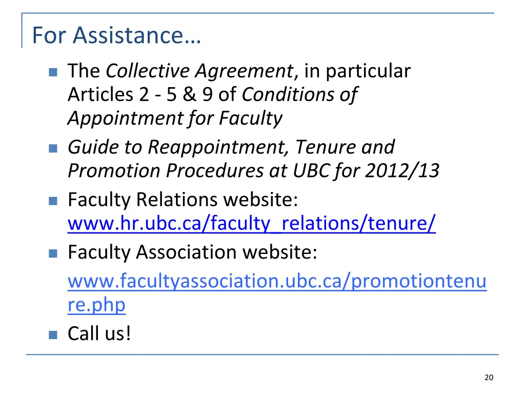 for assistance