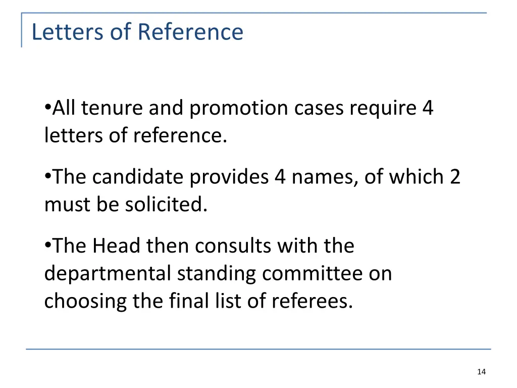 letters of reference