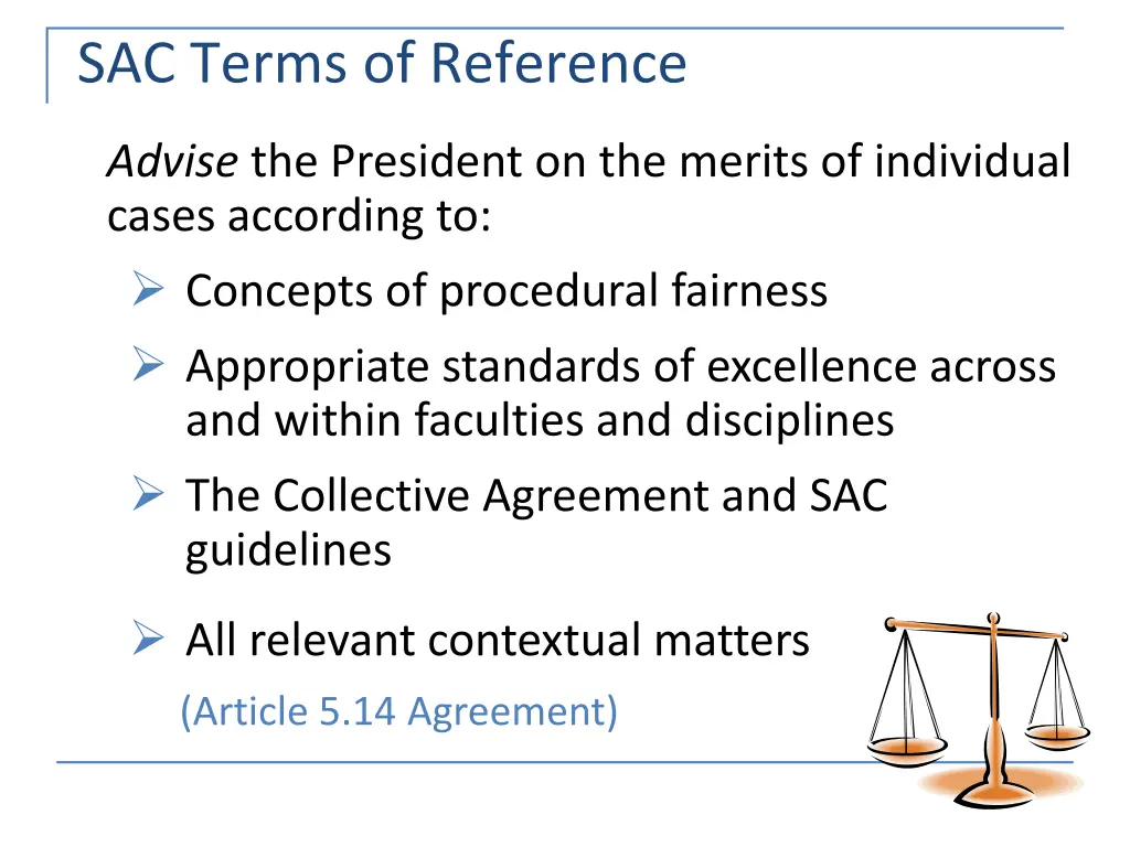 sac terms of reference